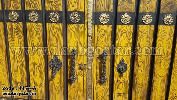 درب فلزی طرح چوب- درب سنتی و قدیمی