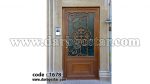 درب فرفورژه طرح چوب کد درب 1678