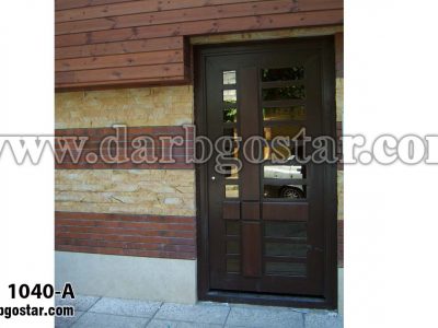 1040-A درب فلزی طرح چوب