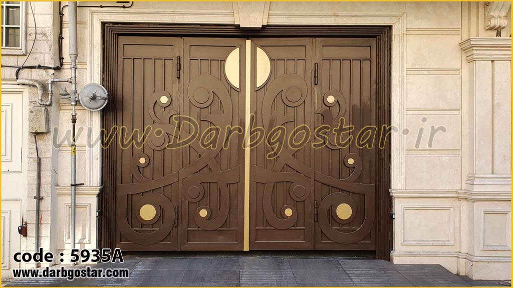 5935A درب پارکینگ 4 لنگه