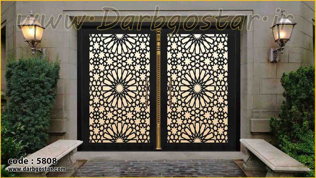درب فلزی حیاط کد درب 5808
